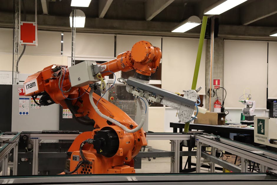 Braccio robotico avanzato in azione